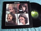 THE BEATLES - Let It Be - UK Vinyl LP RED APPLE on Rear Sleeve -2U/-2U VG
