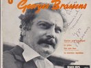 45T EP avec dédicace de GEORGES BRASSENS l'auvergnat /une jolie fleur/ la priere