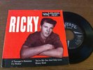 RICKY NELSON -1ST EP PICTURE SLEEVE PS 45 -  TEEN POP ON VERVE EPV 5048