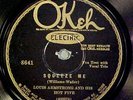 Louis Armstrong Hot Five -Squeeze Me - 78 rpm Jazz Record Okeh #8641 Grades E-