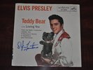 Elvis Presley 45 Record 47-7000 Teddy Bear / Loving You SIGNED by DJ Fontana