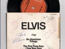 elvis 1972 american trilogy 45 rpm australia autographed TCB Band Sumner Hodge