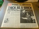 Jethro Tull LP thick as a brick UK chrysalis 1st press NEAR MINT Best newspaper