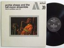 ARCHIE SHEPP & FULL MOON ENSEMBLE Live In Antibes Vol.2  LP on BYG-Actuel 39 M-