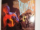 David Bowie LP LET'S DANCE Signed by STEVIE RAY VAUGHAN Autographed 4 me by SRV
