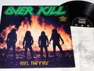 OverKill -Feel the Fire LP 1985 Noise Rec. RARE + lyrcis