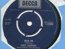 CHRIS ANDREWS Hold On ORIGINAL 1967 UK Decca Single MOD - EX+