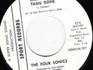 NORTHERN SOUL 45 RPM - THE FOUR SONICS on SPORT RECORDS