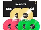 Serato Scratch Live Pink Green & Yellow 12-inch DJ Turntable Control Vinyl Pack