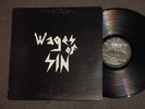 WAGES OF SIN LP   RARE PRIVATE PRESSING 80's METAL MICHIGAN VINYL *SIGNED VG++