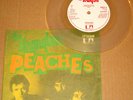 STRANGLERS Peaches Blackmail 7 Clear Vinyl Promo 45 Punk New Wave RARE Go Buddy