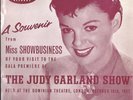 JUDY GARLAND PROMO NFS SOUVENIR UK PS 45 rpm ITS SO LOVELY TO BE BACK IN LONDON
