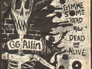 GG ALLIN GIMME SOME HEAD Orange Records ORIG 1981 7