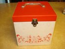 VINTAGE PLATTER PAK RECORD CASE W/ 66 PROMOS HOLDS 75 45 RPM RECORDS