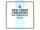 NEW ORDER Rare CEREMONY LONELY PLACE UK 12