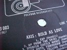*JIMI HENDRIX EXPERIENCE* AXIS : BOLD AS LOVE - 1967 UK TRACK LP *EX+/MINT-*