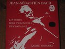 ANDRE NAVARRA UNACCOMPANIED BACH SOLO CELLO SUITES CALLIOPE 3 LP BOX MINT RARE