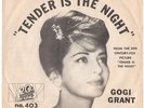 GOGI GRANT--PICTURE SLEEVE + 45--(TENDER IS THE NIGHT)--PS--PIC--SLV