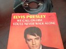 Elvis Presley 45 RPM Record-You'll Never Walk Alone