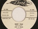 JAN +DEAN “Baby Talk” white label promo rock roll 45 DORE 522 orig ’59 nice HEAR