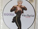 MADONNA WHO'S THAT GIRL UK PICTURE DISC + STICKER W8341TP Near Mint condition