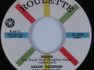 R&B Soul 45 SARAH VAUGHAN Mama ROULETTE HEAR VG++/NM