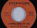 R&B Soul 45 WILLIE JONES Coming Back to You STORM HEAR