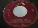 Rare Original Red Label EP 45: Elvis Presley on RCA Victor - Hard Headed Women