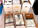 ALMOST 1500 45 RPM RECORDS USED