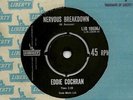 EDDIE COCHRAN   SOUTH AFRICA 45  NERVOUS BREAKDOWN / MILK COW BLUES