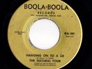 Northern Soul 45 NATURAL FOUR Hanging On To A Lie/Twelve Months Of The Year HEAR