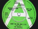 TMG 733 - ORIGINALS Baby I'm For Real RARE M- UK DEMO 45 Tamla Motown LISTEN