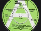 TMG 605 - CONTOURS It's So Hard Being A Loser RARE M- UK DEMO 45 Tamla Motown