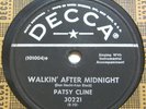 PATSY CLINE Walkin' After Midnight/Poor Man's Roses 78 rpm Decca 30221 w/ Sleeve