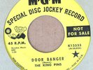 VERY RARE The King Pins 45 RPM - Door Banger - Rod Hot Rod - on MGM K13535 NICE