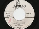 '57 R&B Gal Bluesy Shuffler DOLLY LYON Palm Of Your Hand/Call Me Darling M- HEAR