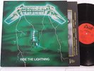 METALLICA ride the lightning LP 1984 ORIGINAL bernett GREEN cover FRENCH PRESS