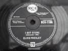 ELVIS PRESLEY I GOT STUNG / ONE NIGHT RARE 78 RPM RECORD