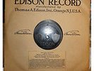 Edison Diamond Disc World War Record No # Thomas Edison Voice Let Us Not Forget