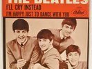 BEATLES “I’ll Cry Instead” 45 rpm single + PS picture sleeve CAPITOL 5234 HEAR
