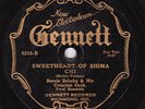 Gennett 6216: Bernie Schultz O.-Sweetheart Of Sigma Chi/Sweet Violets V+/E- Hot