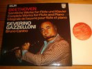 GAZZELONI CANINO Beethoven Complete Works for Flute & Piano 2-LP Philips