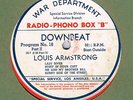 LOUIS ARMSTRONG - WARTIME TRANSCRIPTION DOWNBEAT RADIO-PHONO BOX 'B' PROGRAM 16