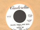 SOUL MOD R&B 45 Eddie Bo SHAKE ROCK AND SOUL on CINDERELLA 1203 nm- DJ