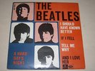 BEATLES - A HARD DAY´S NIGHT - EP 45 RARE DANISH PS GEP 8920 LISTEN