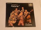 THE CHAMPS - EVERYBODY'S ROCKIN' WITH THE CHAMPS - ORIGINAL 1959 MONO LP-VG/FAIR