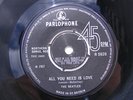 THE BEATLES All You Need Is Love NO LIVE TV Reference or Producer Rarer Push Out