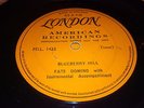 FATS DOMINO  -BLUEBERRY HILL -  RARE LONDON 1 SIDED DEMO. VERY GOOD CONDITION