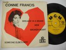 CONNIE FRANCIS Breakin' In A Brand New Broken Heart 45  7