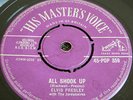 Elvis PRESLEY  - 3 X Purple HMV UK singles - Silver & Gold writing.